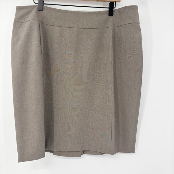 New York & Company Dresses & Skirts - New‎ York & Company Taupe Pencil Skirt Business Casual Career Wear, Size 18